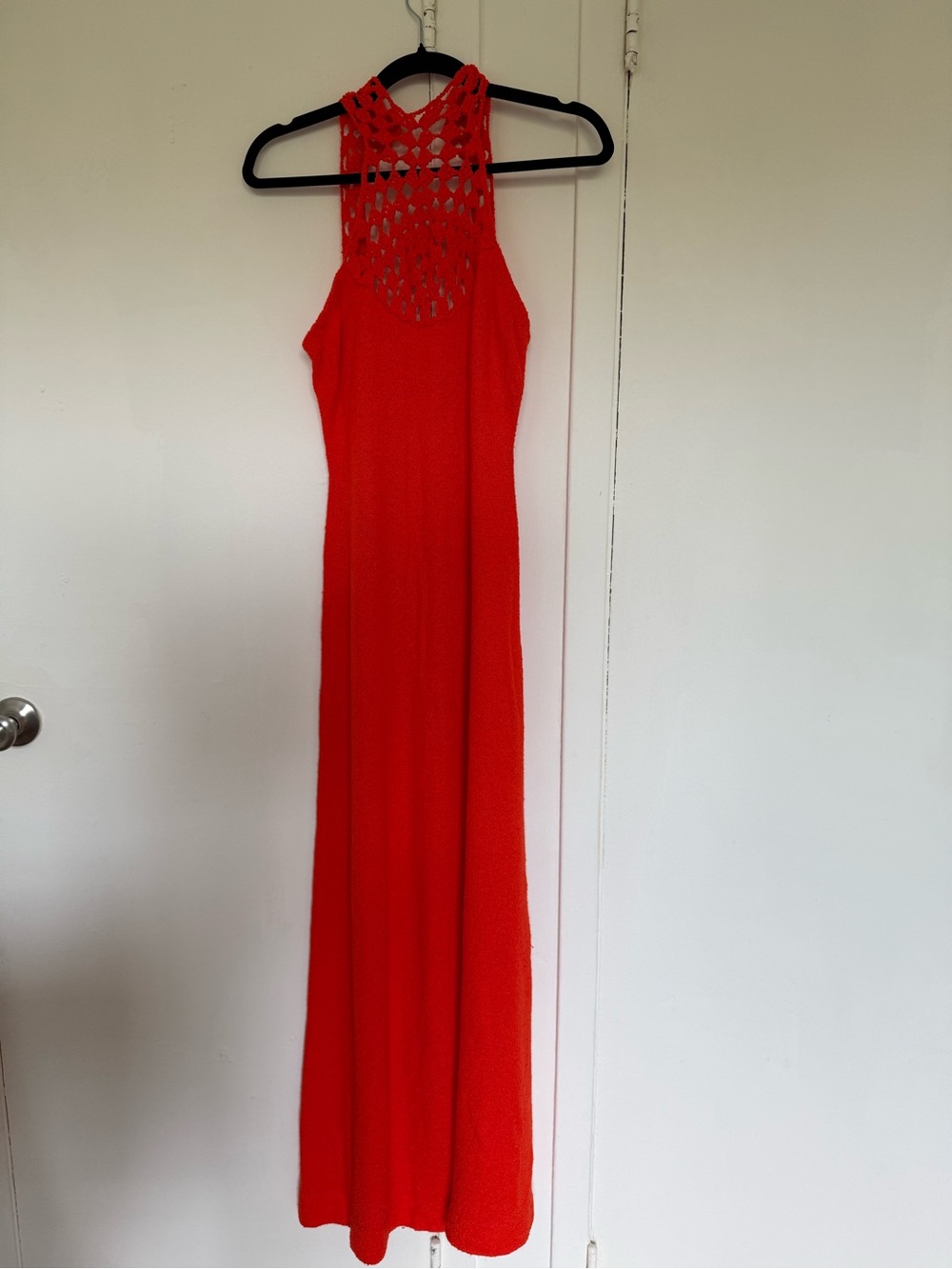 Red Crochet Vintage Dress